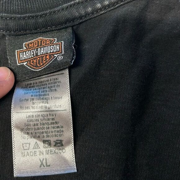 Vintage Harley Davidson Women’s XL Deadwood South Dakota Graphic Tee Distressed - Picture 3 of 6